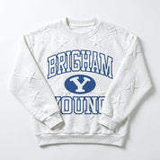 BYU COUGARS BIG PLAY ENERGY EMBOSSED STAR CREWNECK