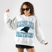 CAROLINA PANTHERS BIG PLAY ENERGY EMBOSSED STAR CREWNECK