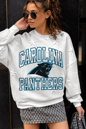 CAROLINA PANTHERS BIG PLAY ENERGY EMBOSSED STAR CREWNECK