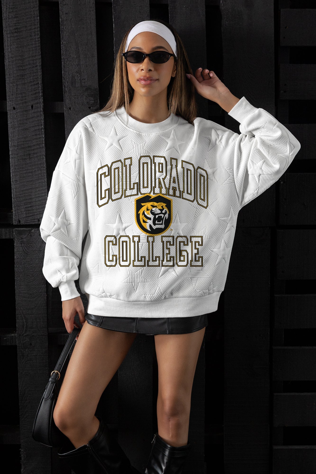 COLORADO TIGERS BIG PLAY ENERGY EMBOSSED STAR CREWNECK