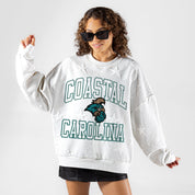 COASTAL CAROLINA CHANTICLEERS BIG PLAY ENERGY EMBOSSED STAR CREWNECK
