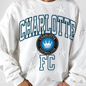 CHARLOTTE FC BIG PLAY ENERGY EMBOSSED STAR CREWNECK