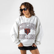 CHICAGO BEARS BIG PLAY ENERGY EMBOSSED STAR CREWNECK