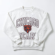 CHICAGO BEARS BIG PLAY ENERGY EMBOSSED STAR CREWNECK