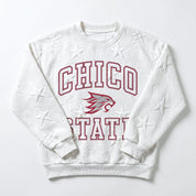 CHICO STATE WILDCATS BIG PLAY ENERGY EMBOSSED STAR CREWNECK