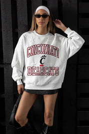 CINCINNATI BEARCATS BIG PLAY ENERGY EMBOSSED STAR CREWNECK