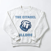 CITADEL BULLDOGS BIG PLAY ENERGY EMBOSSED STAR CREWNECK
