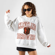 CLEVELAND BROWNS BIG PLAY ENERGY EMBOSSED STAR CREWNECK