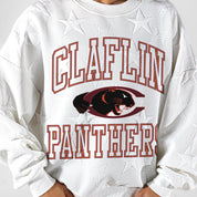 CLAFLIN PANTHERS BIG PLAY ENERGY EMBOSSED STAR CREWNECK