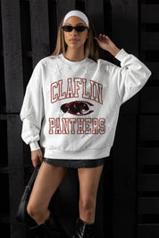 CLAFLIN PANTHERS BIG PLAY ENERGY EMBOSSED STAR CREWNECK