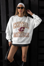 CENTRAL MICHIGAN CHIPPEWAS BIG PLAY ENERGY EMBOSSED STAR CREWNECK
