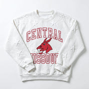 CENTRAL MISSOURI MULES BIG PLAY ENERGY EMBOSSED STAR CREWNECK