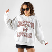 CHARLESTON COUGARS BIG PLAY ENERGY EMBOSSED STAR CREWNECK