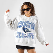 CREIGHTON BLUEJAYS BIG PLAY ENERGY EMBOSSED STAR CREWNECK