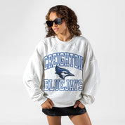 CREIGHTON BLUEJAYS BIG PLAY ENERGY EMBOSSED STAR CREWNECK