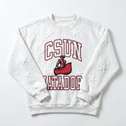 CAL STATE NORTHRIDGE MATADORS BIG PLAY ENERGY EMBOSSED STAR CREWNECK