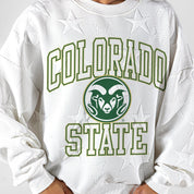 COLORADO STATE RAMS BIG PLAY ENERGY EMBOSSED STAR CREWNECK
