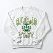COLORADO STATE RAMS BIG PLAY ENERGY EMBOSSED STAR CREWNECK