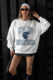 CASE WESTERN RESERVE SPARTANS BIG PLAY ENERGY EMBOSSED STAR CREWNECK
