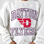 DAYTON FLYERS BIG PLAY ENERGY EMBOSSED STAR CREWNECK
