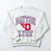 DAYTON FLYERS BIG PLAY ENERGY EMBOSSED STAR CREWNECK