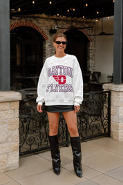 DAYTON FLYERS BIG PLAY ENERGY EMBOSSED STAR CREWNECK