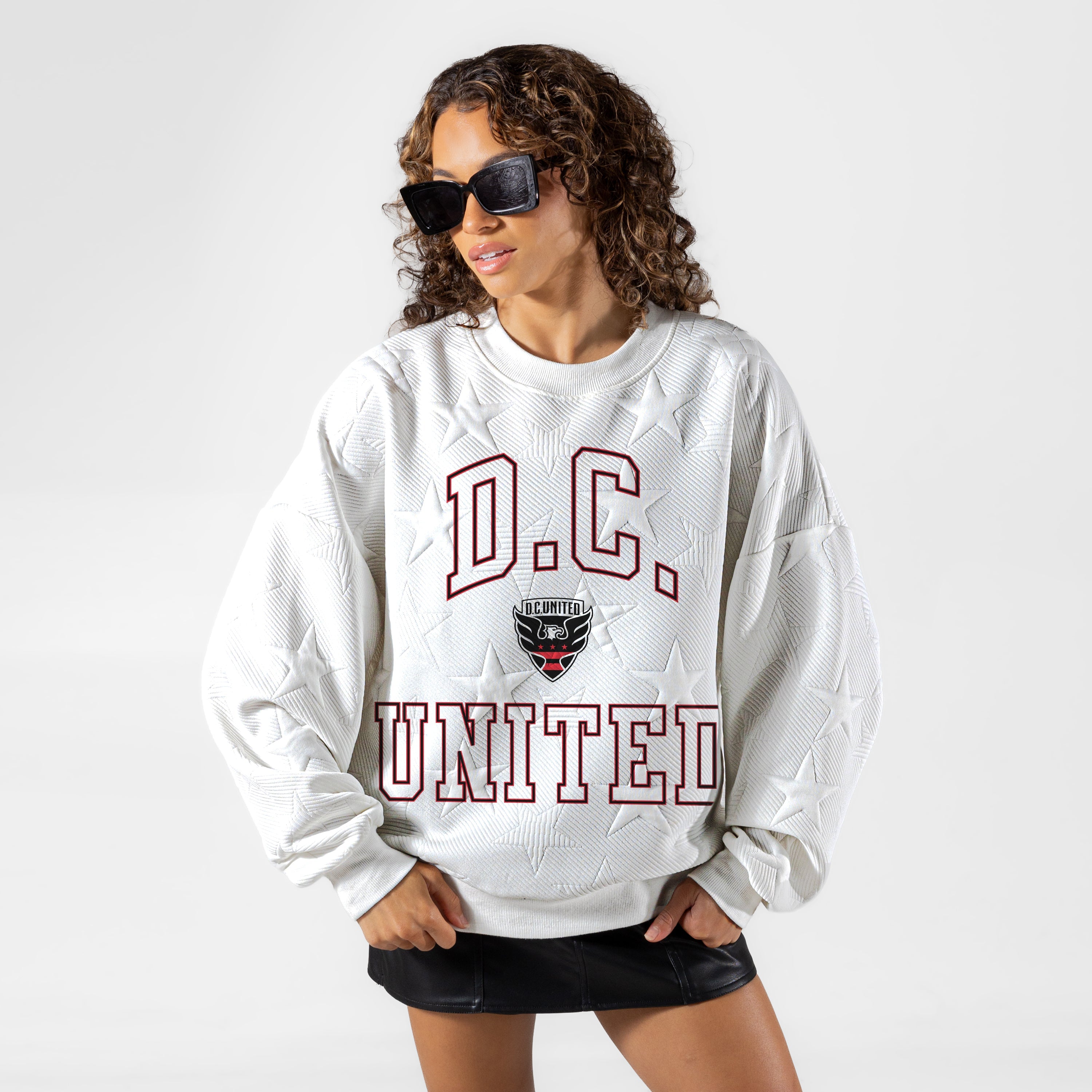 DC UNITED BIG PLAY ENERGY EMBOSSED STAR CREWNECK