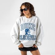 DUKE BLUE DEVILS BIG PLAY ENERGY EMBOSSED STAR CREWNECK