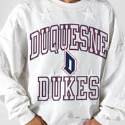 DUQUESNE UNIVERSITY DUKES BIG PLAY ENERGY EMBOSSED STAR CREWNECK