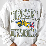 DREXEL UNIVERSITY DRAGONS BIG PLAY ENERGY EMBOSSED STAR CREWNECK