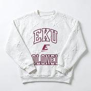 EASTERN KENTUCKY COLONELS BIG PLAY ENERGY EMBOSSED STAR CREWNECK