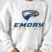 EMORY EAGLES BIG PLAY ENERGY EMBOSSED STAR CREWNECK