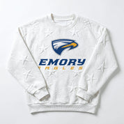 EMORY EAGLES BIG PLAY ENERGY EMBOSSED STAR CREWNECK