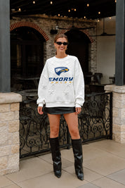 EMORY EAGLES BIG PLAY ENERGY EMBOSSED STAR CREWNECK