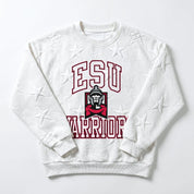ESU WARRIORS BIG PLAY ENERGY EMBOSSED STAR CREWNECK