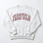 FAIRFIELD STAGS BIG PLAY ENERGY EMBOSSED STAR CREWNECK