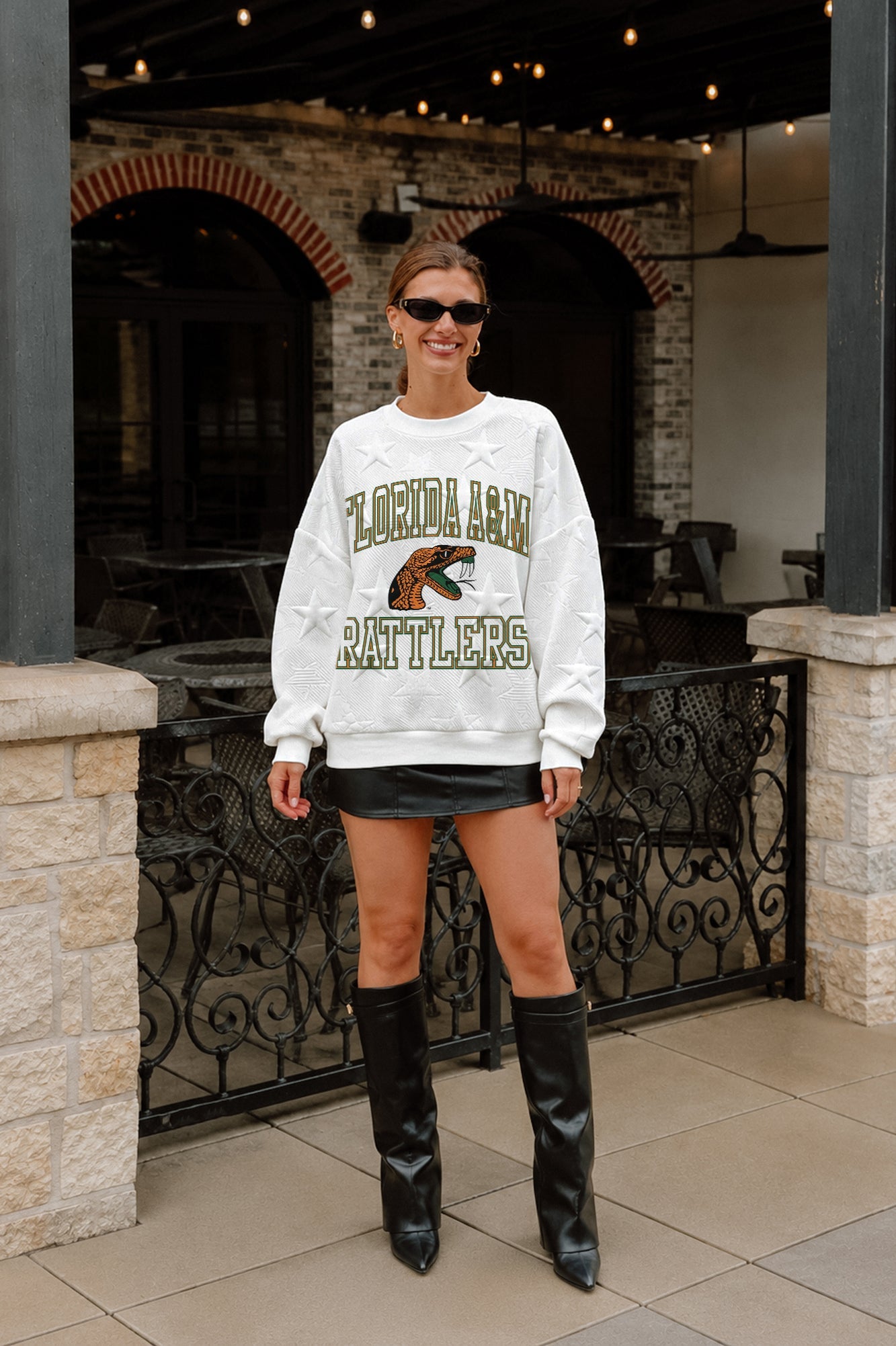 FLORIDA A&M RATTLERS BIG PLAY ENERGY EMBOSSED STAR CREWNECK