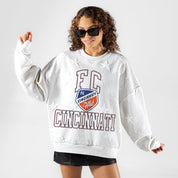 FC CINCINNATI BIG PLAY ENERGY EMBOSSED STAR CREWNECK