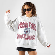 FRESNO STATE BULLDOGS BIG PLAY ENERGY EMBOSSED STAR CREWNECK