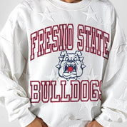 FRESNO STATE BULLDOGS BIG PLAY ENERGY EMBOSSED STAR CREWNECK