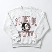 FLORIDA STATE SEMINOLES BIG PLAY ENERGY EMBOSSED STAR CREWNECK