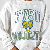 FORT VALLEY STATE WILDCATS BIG PLAY ENERGY EMBOSSED STAR CREWNECK