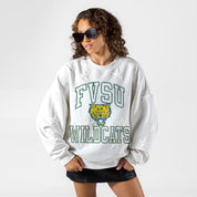 FORT VALLEY STATE WILDCATS BIG PLAY ENERGY EMBOSSED STAR CREWNECK