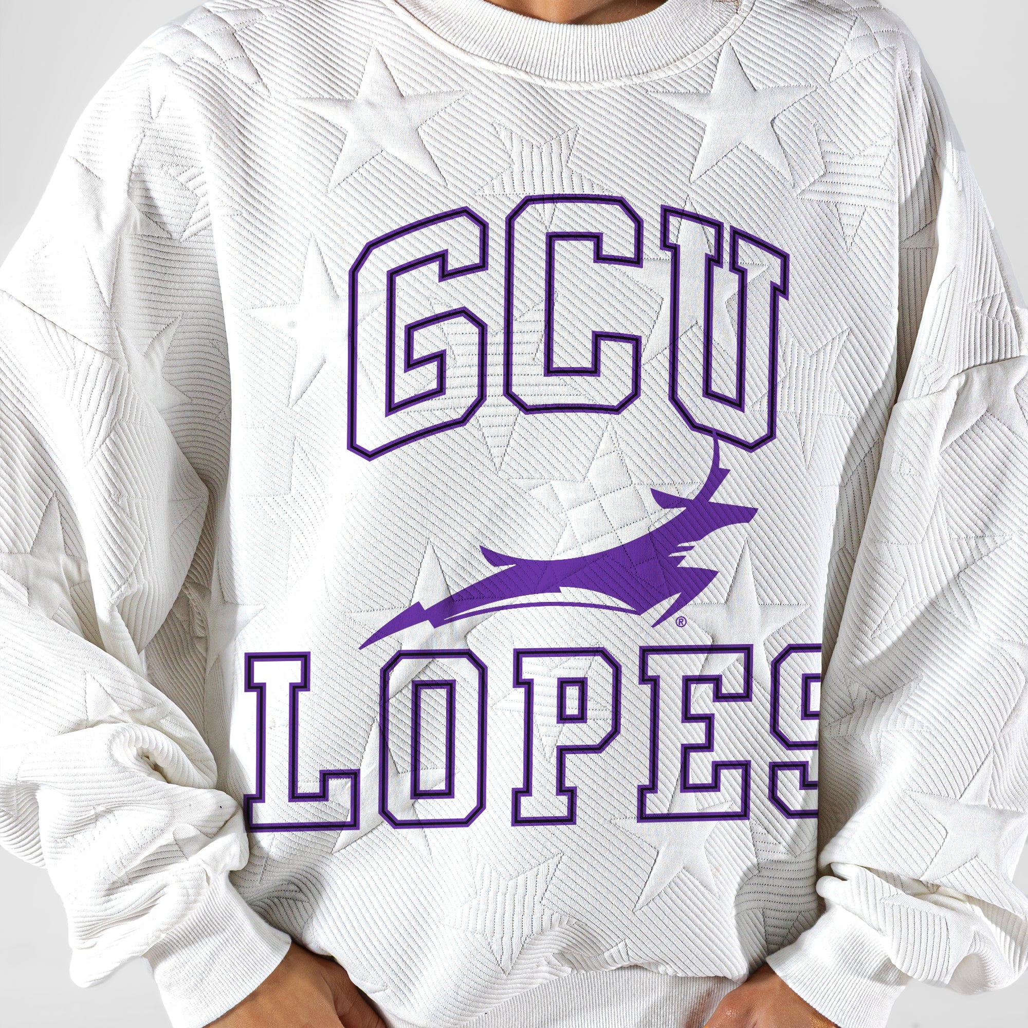 GRAND CANYON ANTELOPES BIG PLAY ENERGY EMBOSSED STAR CREWNECK