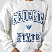 GEORGIA STATE PANTHERS BIG PLAY ENERGY EMBOSSED STAR CREWNECK
