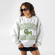 GEORGE MASON PATRIOTS BIG PLAY ENERGY EMBOSSED STAR CREWNECK
