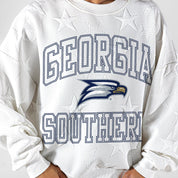 GEORGIA SOUTHERN EAGLES BIG PLAY ENERGY EMBOSSED STAR CREWNECK