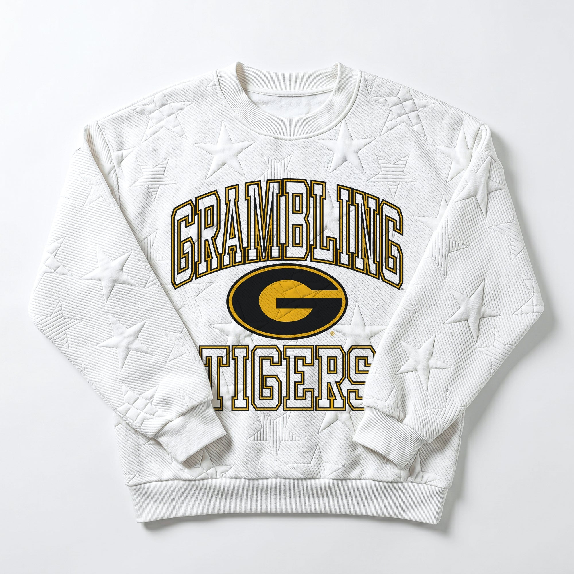GRAMBLING STATE TIGERS BIG PLAY ENERGY EMBOSSED STAR CREWNECK