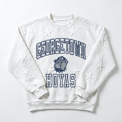GEORGETOWN HOYAS BIG PLAY ENERGY EMBOSSED STAR CREWNECK