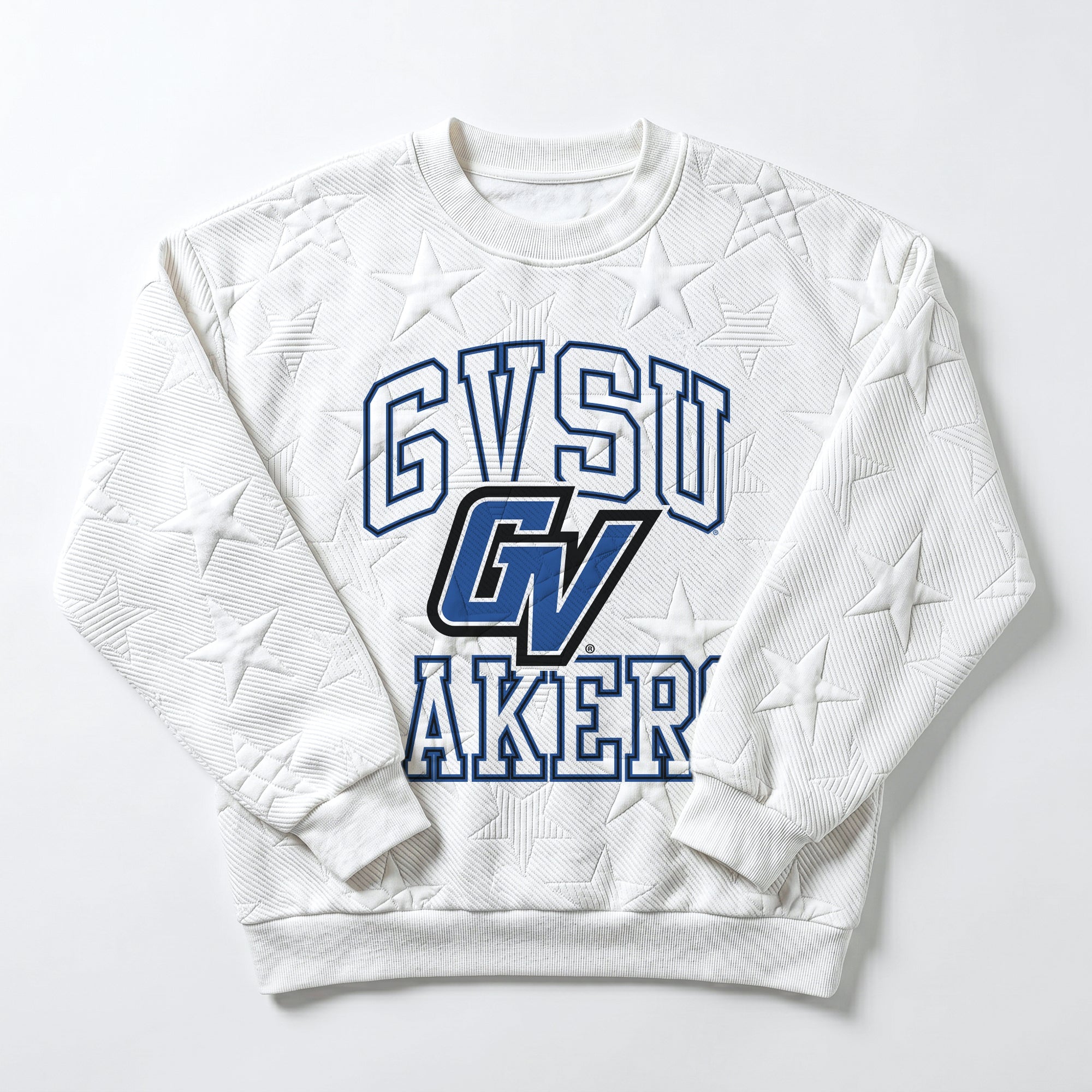 GRAND VALLEY LAKERS BIG PLAY ENERGY EMBOSSED STAR CREWNECK